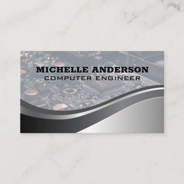 Computer Parts | Hardware  Business Card (Front)
