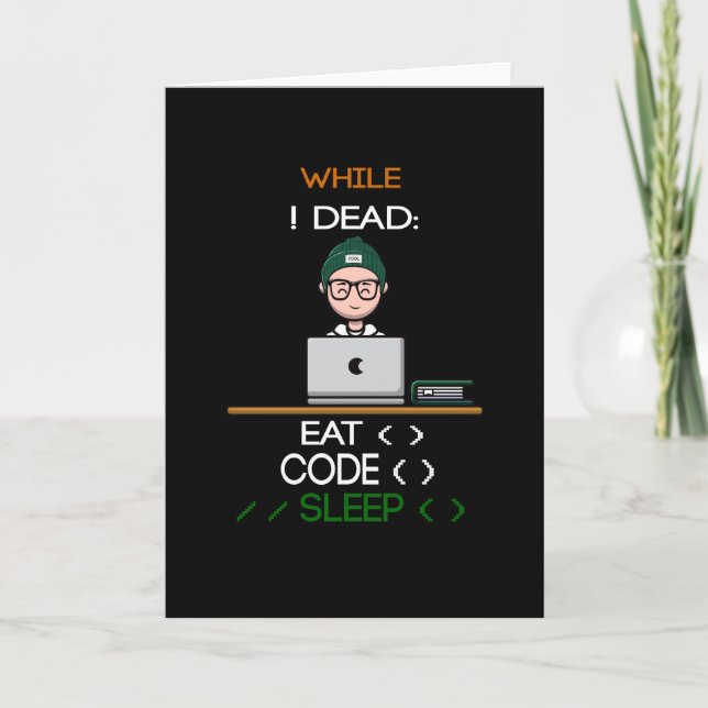 Computer Programmer and Developer Card (Front)