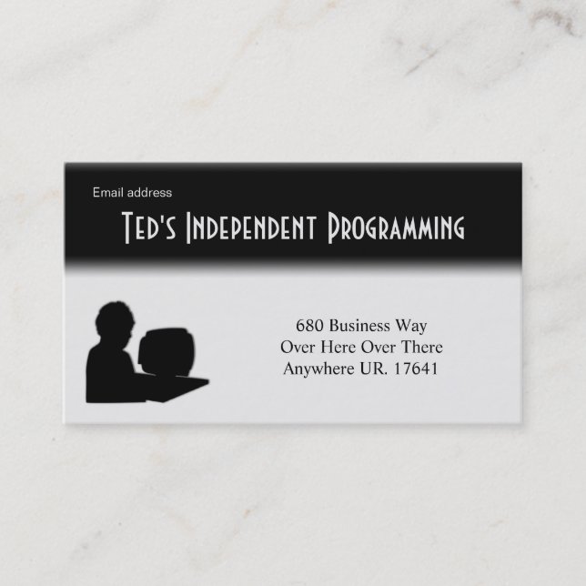 Computer Programmer Business Card (Front)