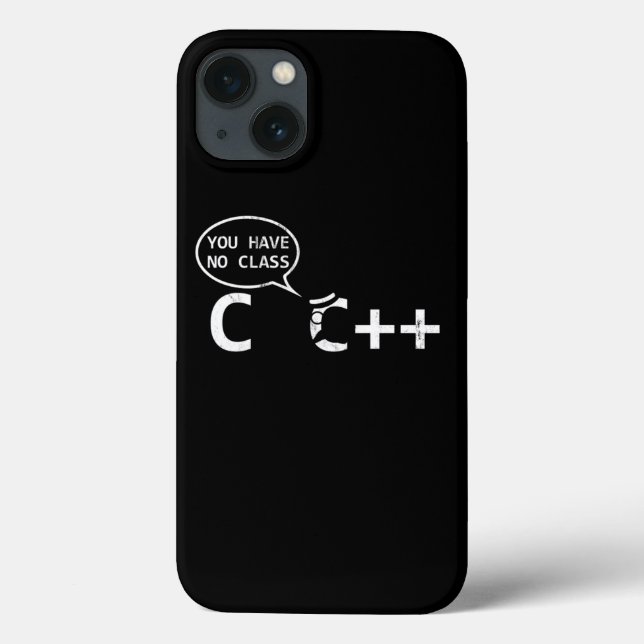 Computer Programmer Funny C Class Joke  Case-Mate iPhone Case (Back)
