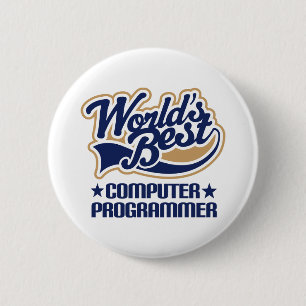 Computer Programmer Gift 6 Cm Round Badge