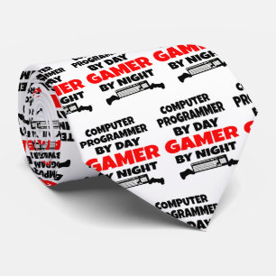 Computer Programmer Loves Playing Video Games Tie