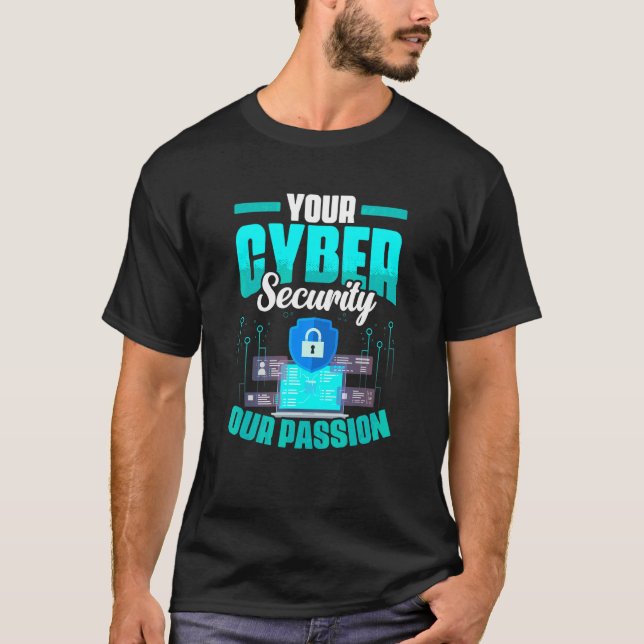 Computer Programmer Programming Cyber Security T-Shirt (Front)