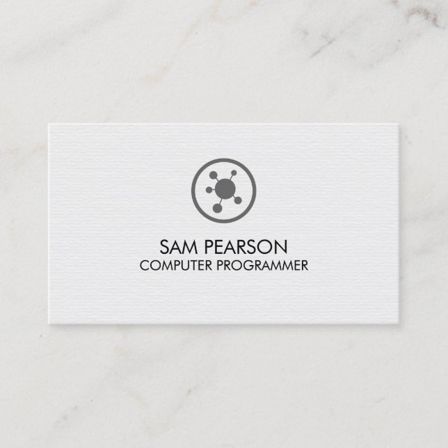 Computer Programmer Software Developer Business Card (Front)