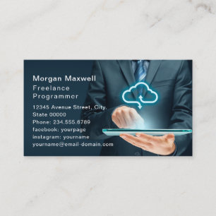 Computer Programmer Technology Business Card