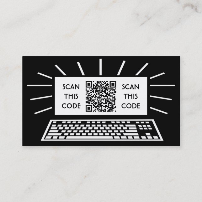 computer qr code business card (Front)
