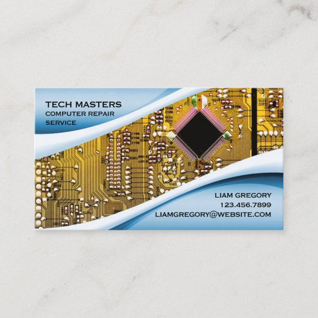 Computer Repair Business Card (Front)
