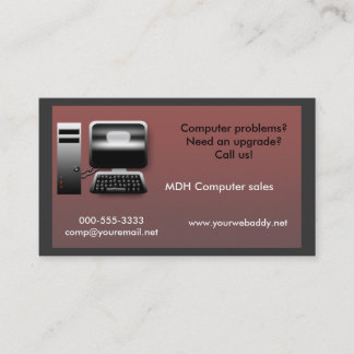 computer repair business card