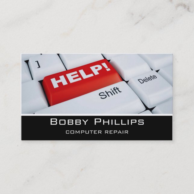 computer repair business card (Front)