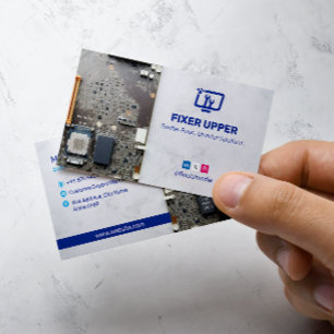 Computer Repair Business   Motherboard Barcode Card
