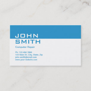 Computer Repair Modern Professional Plain Simple Business Card