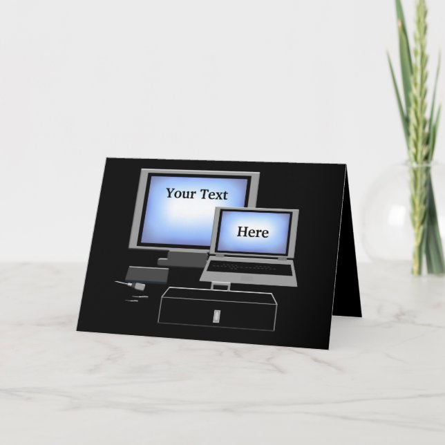 Computer Repair Service Greeting Card (Front)