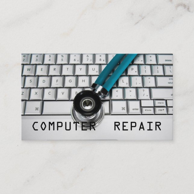 Computer Repair, Tech, Laptop Business Cards (Front)