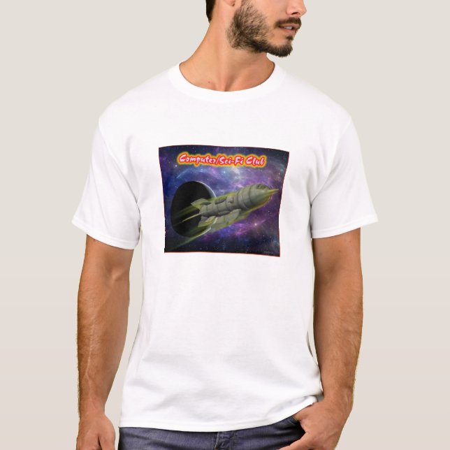 Computer/Sci-Fi Club Space Ship T-Shirt (Front)