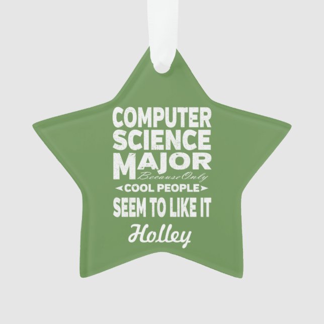 Computer Science College Major Cool People Ornament (Front)