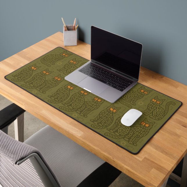 Computer Science Feline Logic Operators  Desk Mat (Office 2)