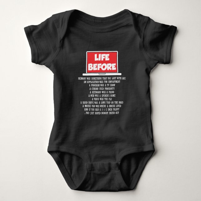 Computer Science Geek Programmer Software Coder Baby Bodysuit (Front)