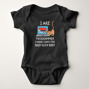 Computer Science IT Computer Cat Funny Saying Gift Baby Bodysuit