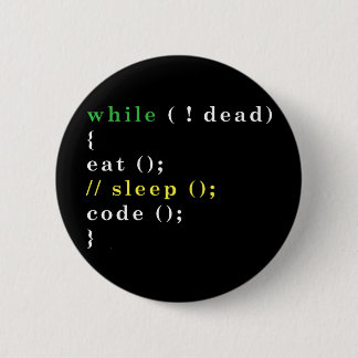 Computer Science Python Programmer Eat Code Sleep 6 Cm Round Badge