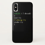 Computer Science Python Programmer Eat Code Sleep iPhone X Case<br><div class="desc">Know someone who would love this tee? Buy it for them as a gift. Perfect to be worn at hackathons,  at a software development job,  or at a home office.</div>