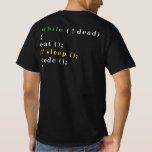 Computer Science Python Programmer Eat Code Sleep T-Shirt<br><div class="desc">Know someone who would love this tee? Buy it for them as a gift. Perfect to be worn at hackathons,  at a software development job,  or at a home office.</div>