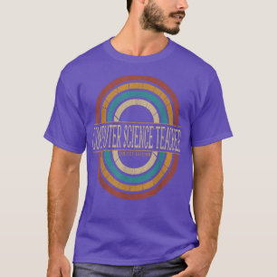 Computer Science Teacher Vintage Retro T-Shirt