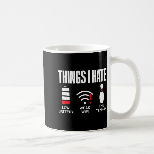 Computer Science Things I Hate Low Battery Weak Sc Coffee Mug (Right)