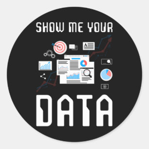 Computer Scientist Data Analyst Gift Classic Round Sticker
