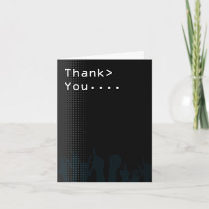 Computer screen Party theme Thank You Card