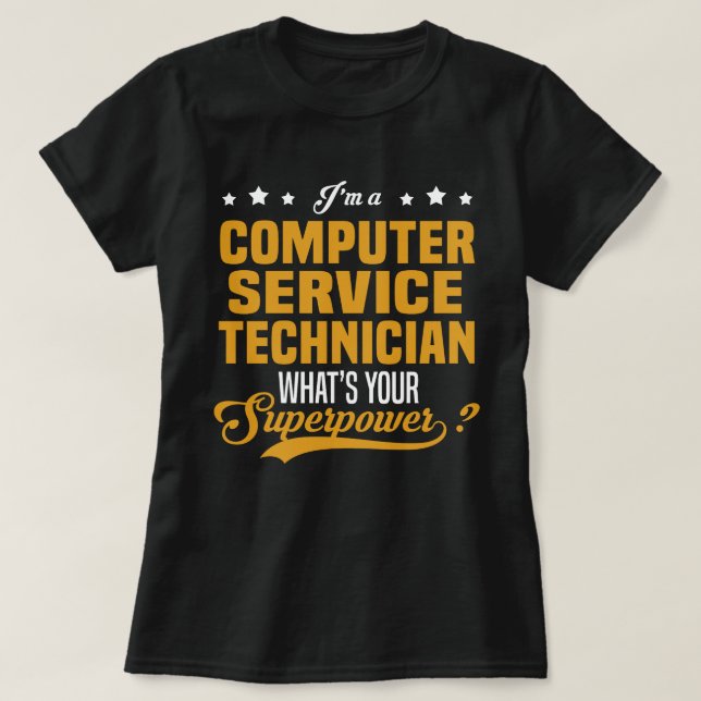 Computer Service Technician T-Shirt (Design Front)