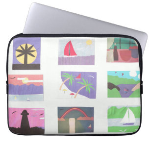 Computer Sleeve with Beach/Nature Scenes