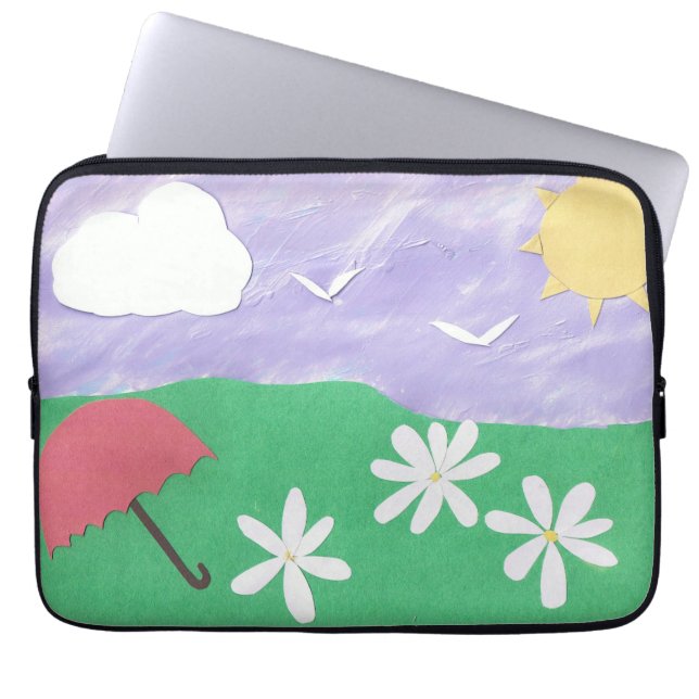Computer Sleeve with Bright Outdoor Scene (Front)