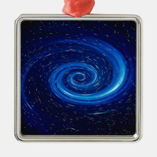 Computer Space Image Metal Tree Decoration