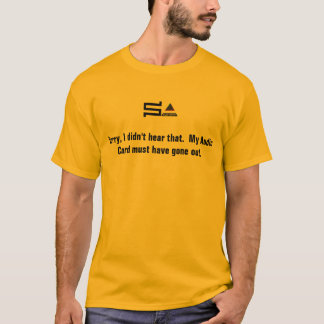 computer sysadmin logo t-shirt audio card