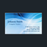 Computer Teacher - Modern Blue Creative Business Card<br><div class="desc">Make a lasting impression with this professionally crafted business card. Whether you’re networking,  meeting clients,  or growing your brand,  this design offers a stylish and memorable way to showcase your information.
Easily personalise the text,  fonts,  and layout using Zazzle’s editing tools to match your unique brand identity.</div>