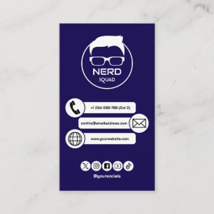 Computer Tech Guy Nerdy Business Card
