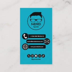 Computer Tech Guy Nerdy Business Card