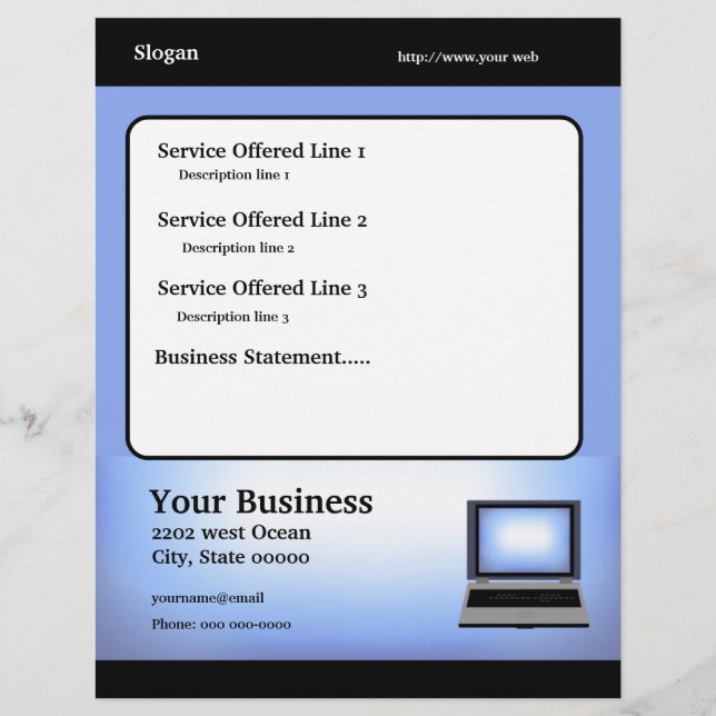 Computer Technician Repair Flyer (Front)