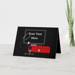 Computer Technician Repair Service Greeting Card