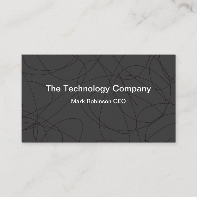 Computer Technology Unique Business Cards (Front)