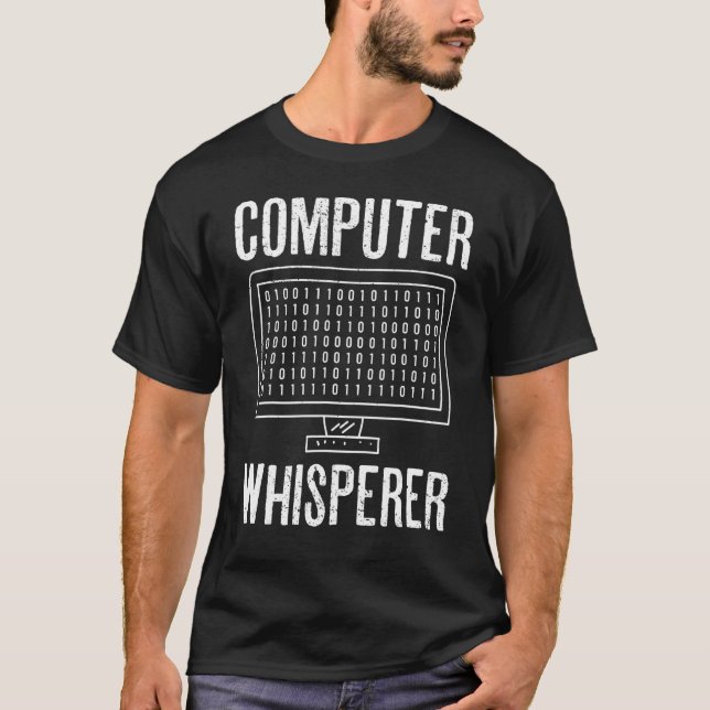 Computer Whisperer Help Desk Specialist Technical  T-Shirt (Front)