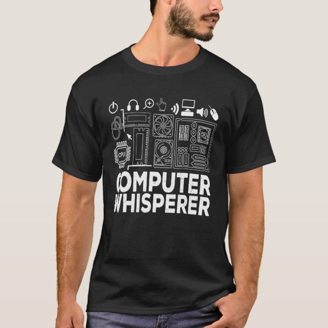 Computer Whisperer Shirt IT Tech Computer Engineer (Front)