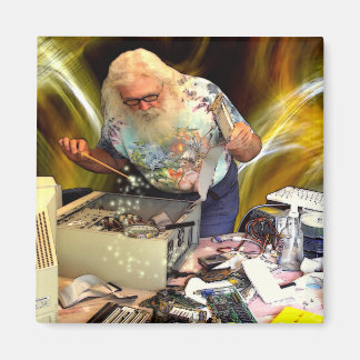 COMPUTER WIZARD MAGNET