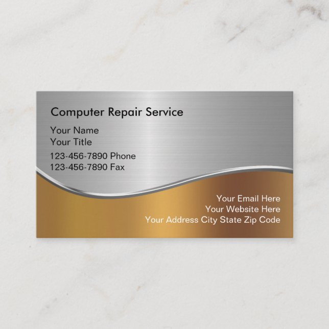 Computers Business Card (Front)