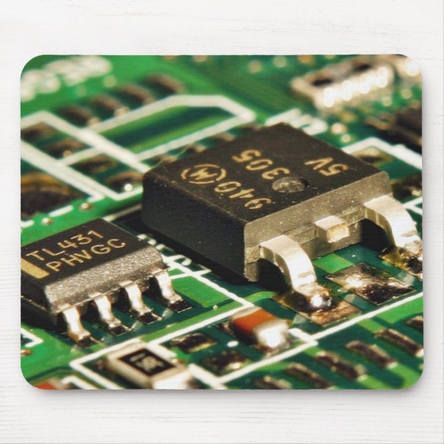 Computers Chips Circuits Mouse Pad (Front)