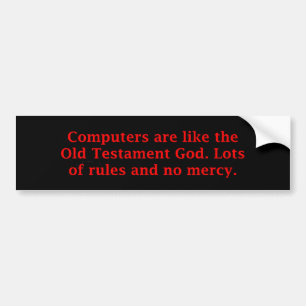 Computers Old Testament Bumper Sticker