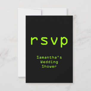Computing Themed & Digital Style "rsvp" Card