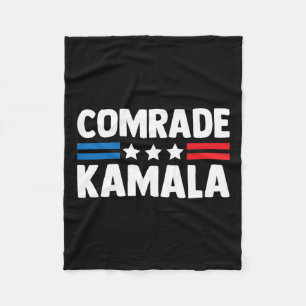 Comrade Kamala Anti Kamala Harris Fleece Blanket