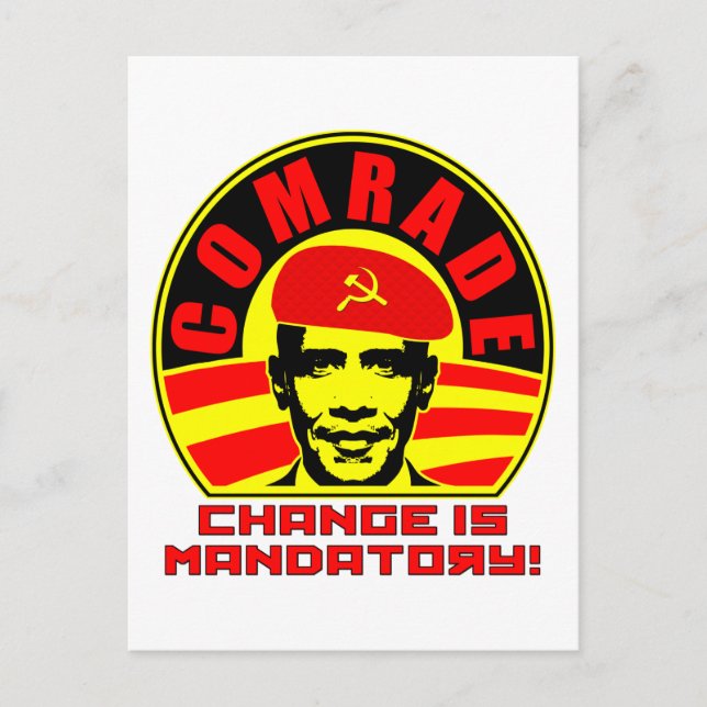 Comrade Obama Postcard (Front)