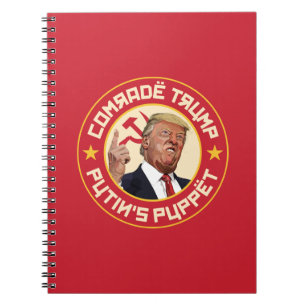 Comrade Trump: Putin's Puppet- Soviet Illustration Notebook